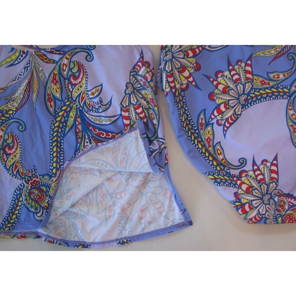 Plus Size Tankini 18W Sonsie Underwire High Waist Brief Swimsuit Purple - Picture 4 of 5